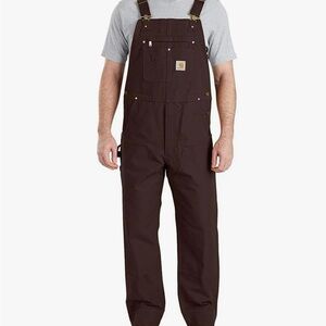 Never worn Carhartt Dark Brown Overalls size 28*32